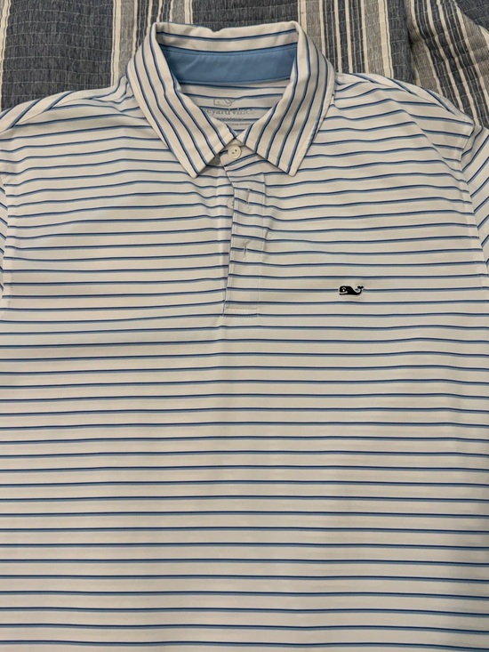 Vineyard Vines Other - Vineyard Vines Men's Light Blue & White Striped Polo